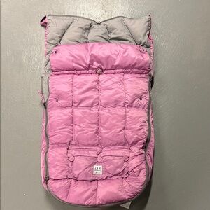 Pink and Gray 7 A.M. Enfant Stroller Footmuff